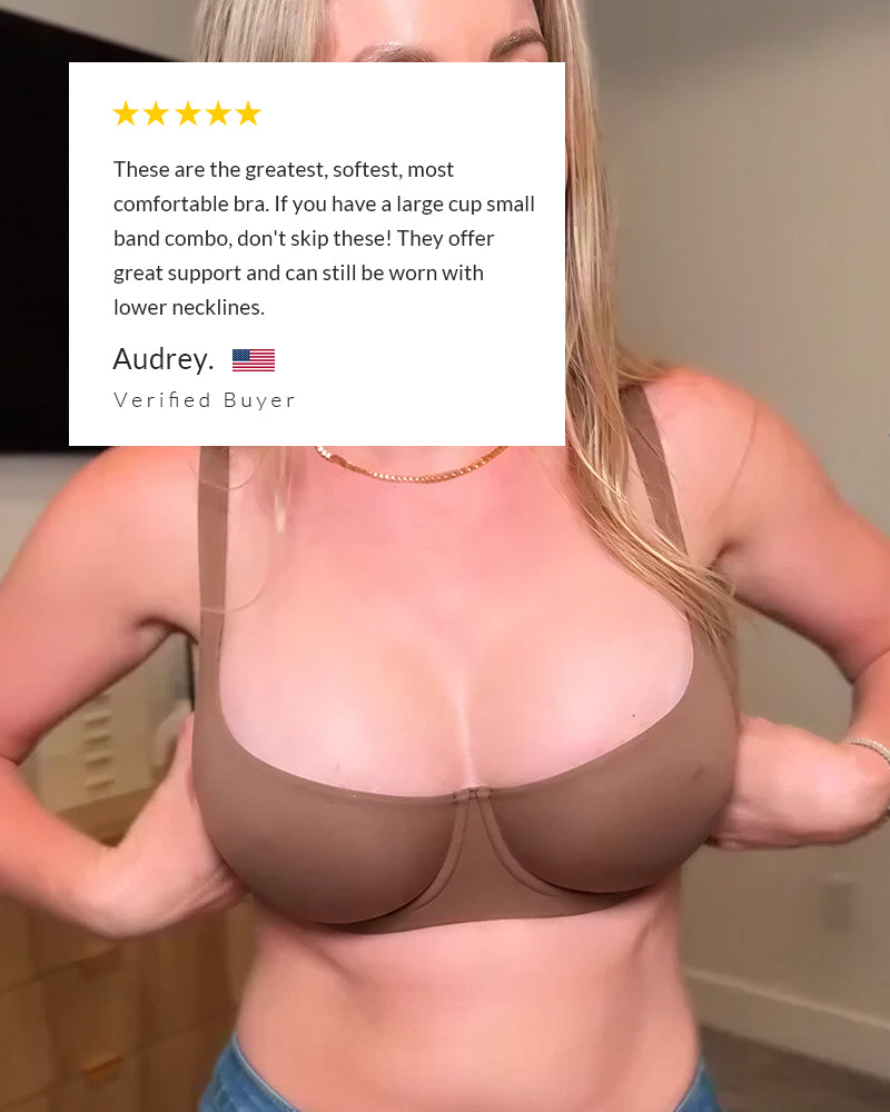 Unlined Support Seamless Balconette Bra