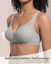 Easy-On Front Closure Wireless Support Bra