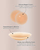 Invisible silicone covers – reusable & hypoallergenic.