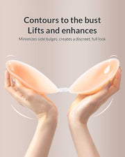 Seamless Invisible Silicone Push-Up Sticky Bra