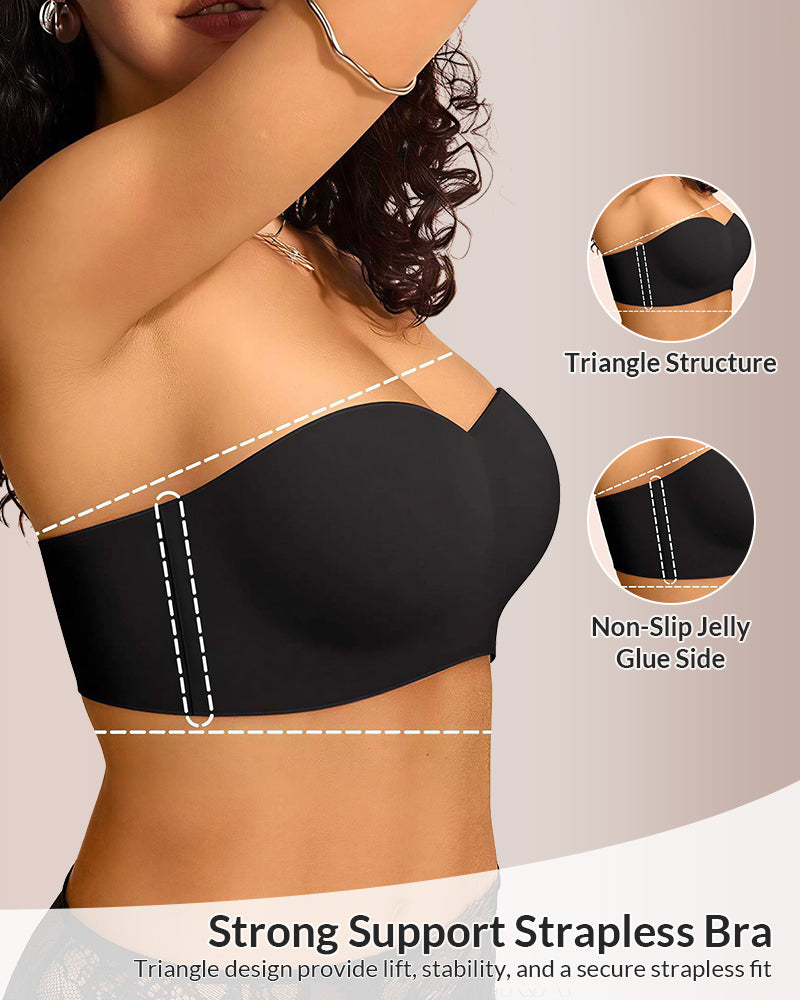Back-Smoothing Strapless Wireless Bra