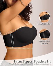 Back-Smoothing Strapless Wireless Bra