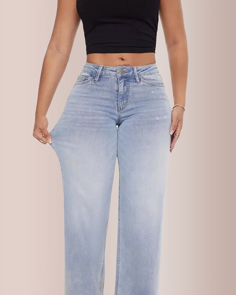 Mid-low Rise Baggy Jeans
