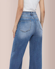 Wide Leg High-waisted Stretchy Jeans