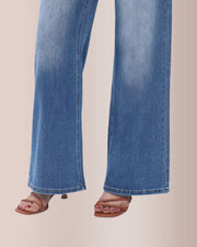 Wide Leg High-waisted Stretchy Jeans