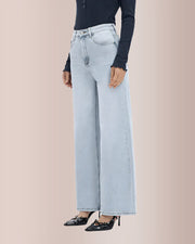 Wide Leg High-waisted Stretchy Jeans