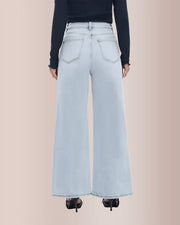 Wide Leg High-waisted Stretchy Jeans