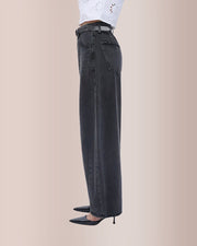 High Waist Baggy Barrel Leg Jeans