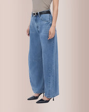 High Waist Baggy Barrel Leg Jeans