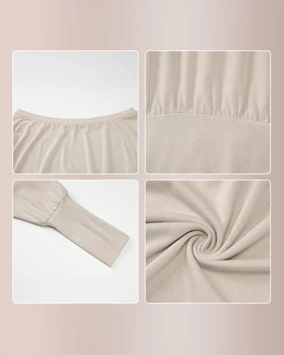 Off-Shoulder Dolman Sleeve Mini Dress