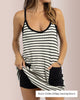 Striped Blue
