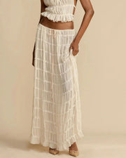 Curvvvy™ Passion and Romance Pleated Back Elastic Straps Adjustable Halter Tank Set