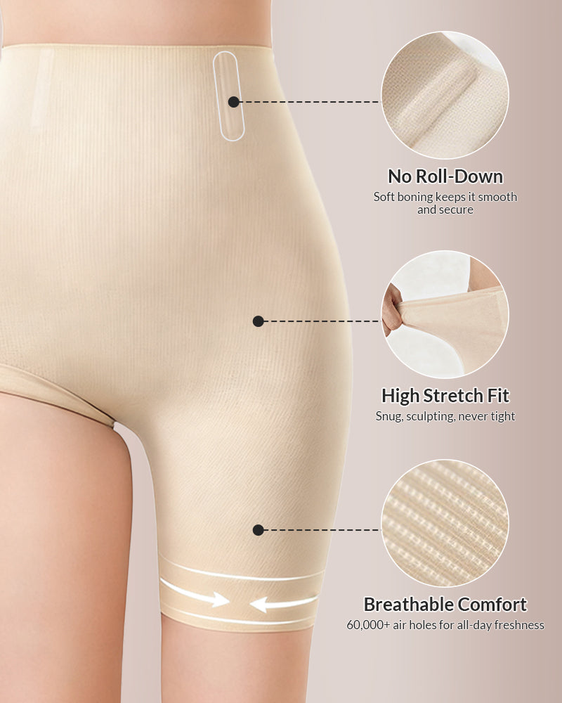 High-Waist Seamless Butt-Lifting Shaper Shorts