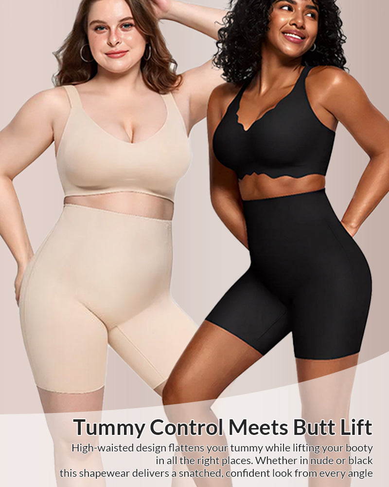 High-Waist Seamless Butt-Lifting Shaper Shorts