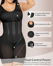 Double Tummy Control Full Body Shapewear