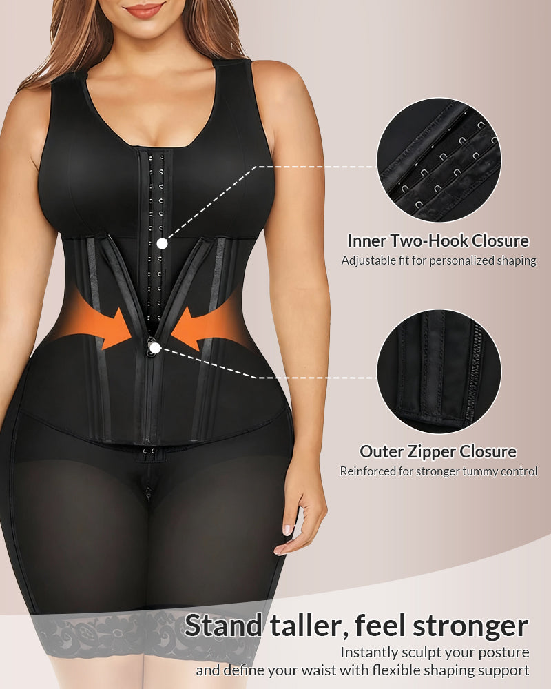 Double Tummy Control Full Body Shapewear