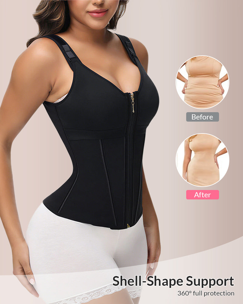 Double-Layer Tummy Waist Shaper With Bra