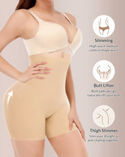 High-Waist Tummy Control Butt Lifter Shorts