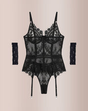 Lingerie Lace Corset  Garter Lingerie Sets