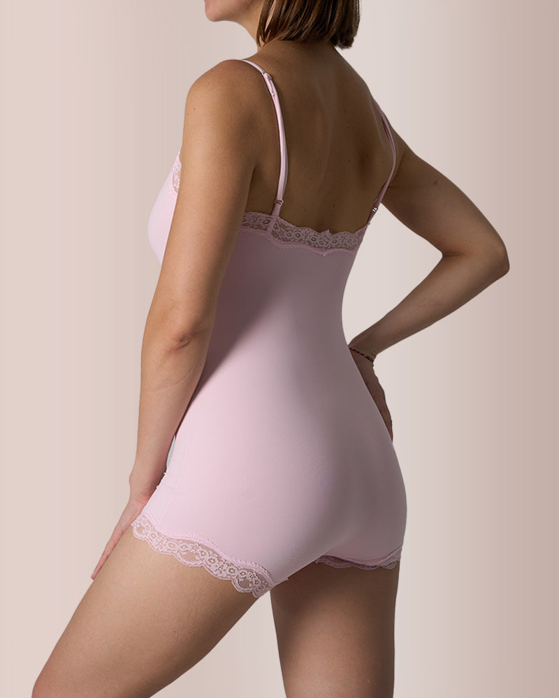Lace Trim Spaghetti Strap Jumpsuit