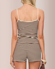 Striped Cami & Shorts Lounge Set