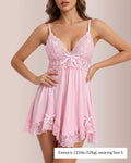 Elegant Sleepwear Lace Dress Set