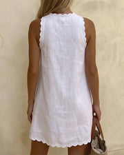 Coastal Escape Sleeveless Swing Dresses