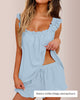 Wooden Ear Square Neck Casual Two-Piece Set