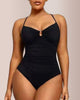 Sculpt U-Ring Cut-Out Slimming One-Piece Swimsuit
