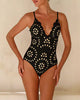 Laser Cut One-Piece Swimsuit & Cover Skirt Set