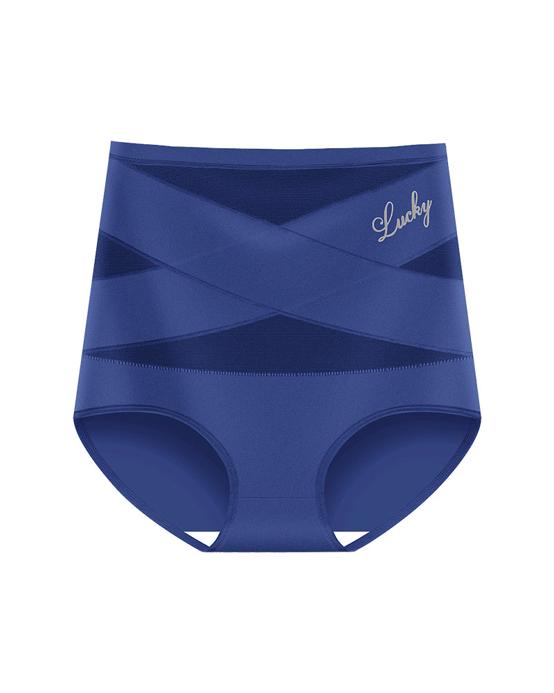 Crossover High-Waist Tummy Control Panties