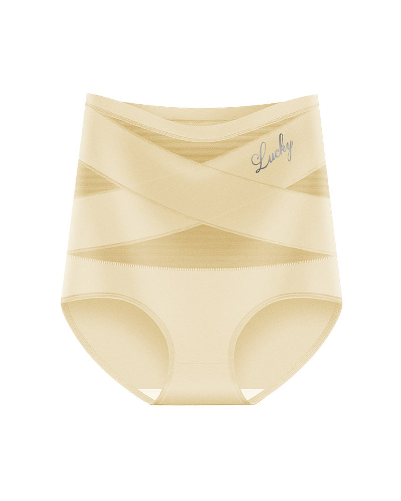 Crossover High-Waist Tummy Control Panties