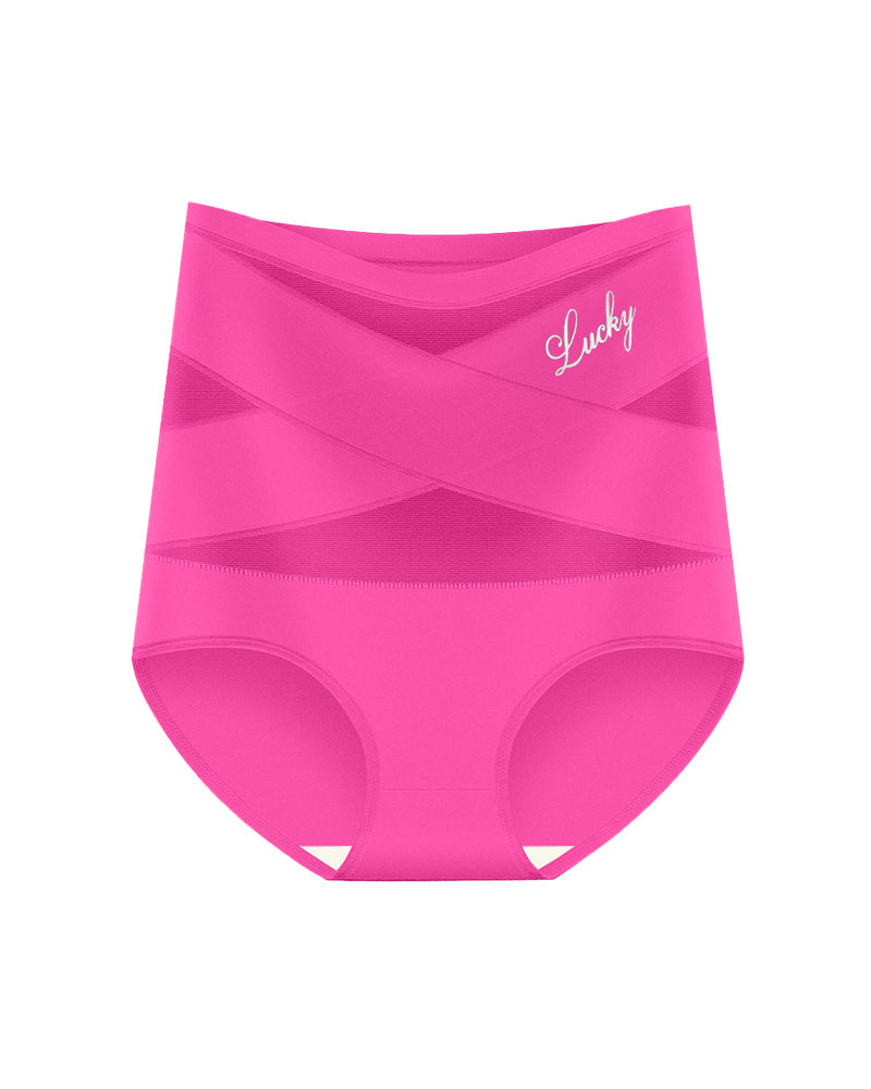 Crossover High-Waist Tummy Control Panties