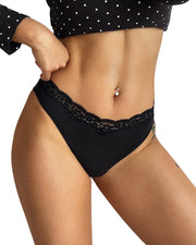 Lace High Cut Color Block Brief