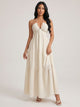Halter Neck Tiered Maxi Dress