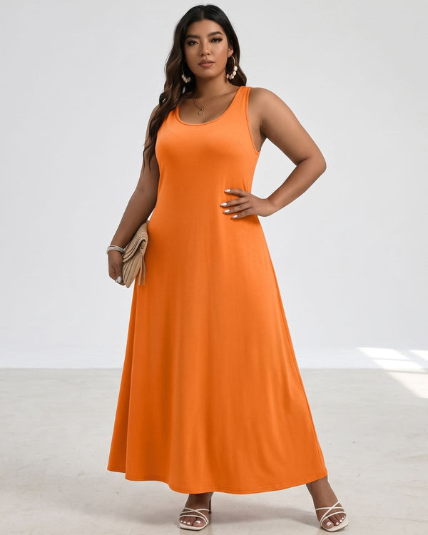 The Effortless A-Line Maxi Dress - Plus Size