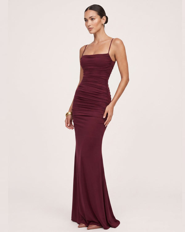 Backless Tie Bodycon Evening Dress