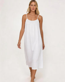 Duniii Backless Crinkle Cami Midi Dress