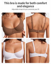 Unlined Support Seamless Balconette Bra