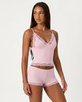 Lace Trim Cami And Short Set