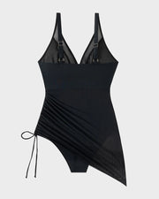 Slimming Mesh Sheer Sarong Wraps Bathing Suit