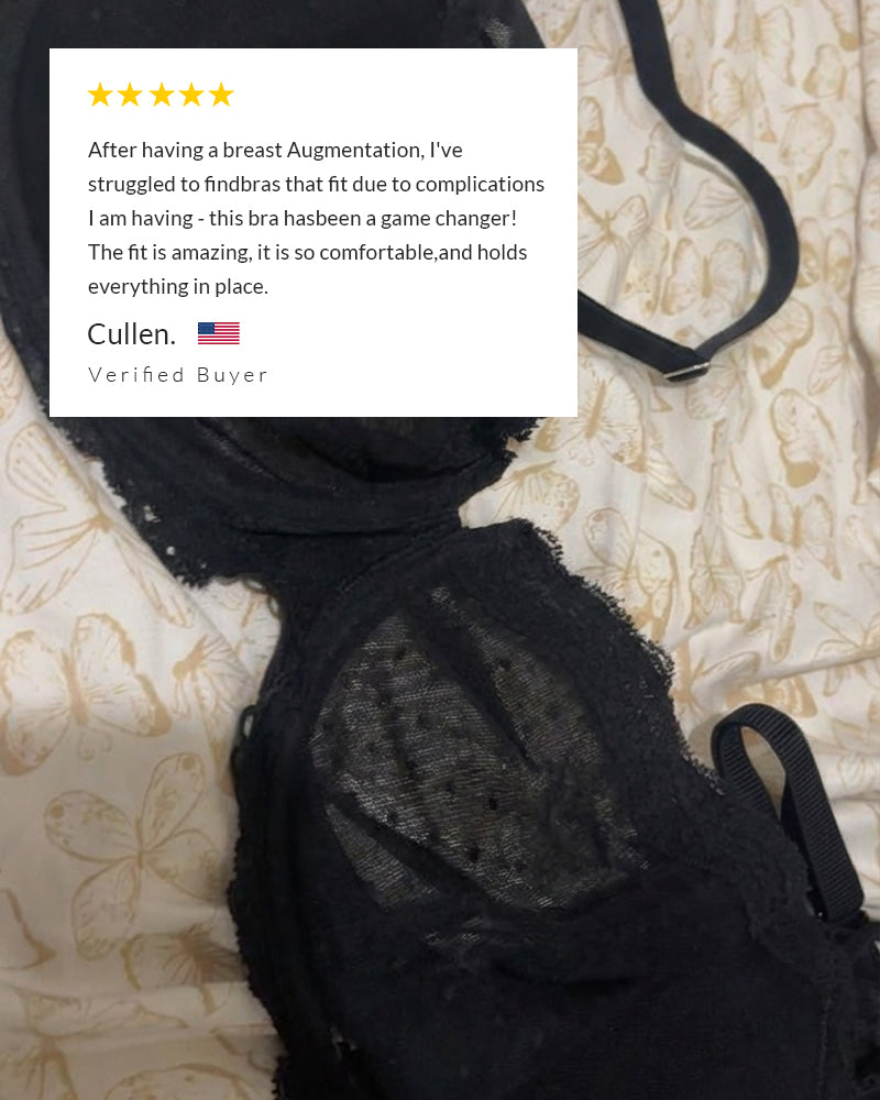 Sheer Lace Underwire Balconette Bra with Natural Lift