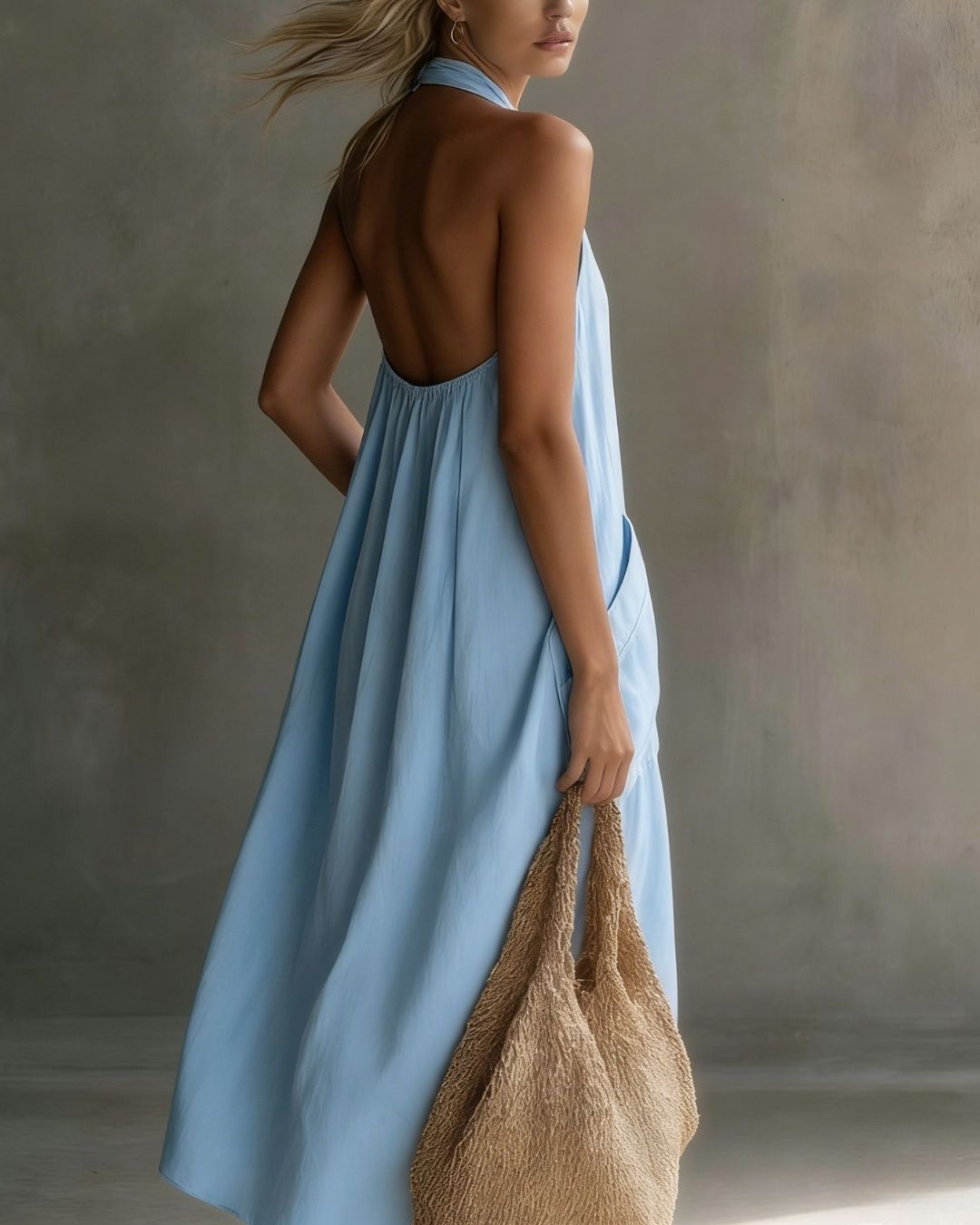 Halter Maxi Dress – Flowing A-Line Silhouette