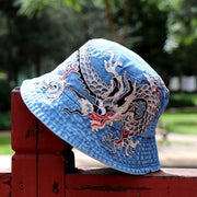 Embroidered Denim Bucket Hat | Ethnic Style