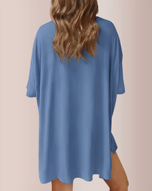 Duniii Oversized Tee & Biker Shorts Lounge Set