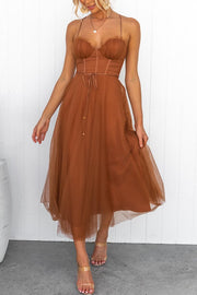 Chiffon Sleeveless Maxi Dress for Parties & Special Occasions