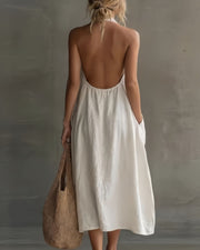 Halter Maxi Dress – Flowing A-Line Silhouette