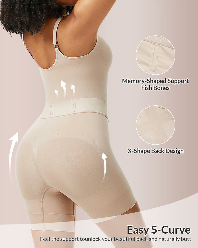 Shaping Bodysuit with Easy-Off Back Design, 6-Zone Compression