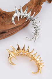 Boucles d'oreilles à crochet mécanique avec squelette à colonne vertébrale