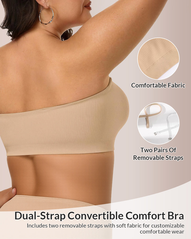 6-in-1 Convertible Push-Up Strapless Bra